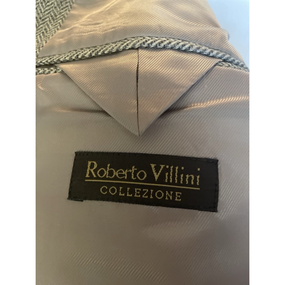 Roberto Villini 44R Beige Sport Coat Blazer Jacket 3button‎ Wool - Picture 5 of 6